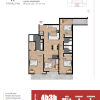 Floor plan: 4 Bed 3 Bath - 1401 sqft