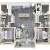 Floor plan: 2x2-1099