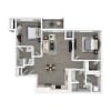 Floor plan: 2BB Workforce Housing Unit*