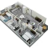 Floor plan: Two Bed - One Bath