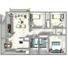 Floor plan: 3Bed 2Bath