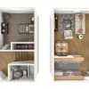 Floor plan: 2 Bed 1.5 Bath Townhome