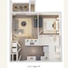 Floor plan: 1 Bedroom