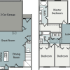 Floor plan: 3 Bedroom 2.5 Bathroom
