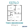 Floor plan: Two Bedroom