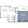 Floor plan: 1 Bedroom 1 Bathroom B