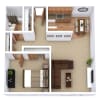 Floor plan: 1 Bedroom