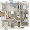 Floor plan: B2-1180