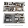 Floor plan: Arbor Hills 2THB1
