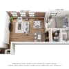 Floor plan: One Bedroom D
