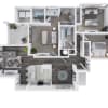 Floor plan: Three Bedroom