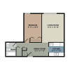 Floor plan: 1x1