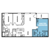 Floor plan: 3 Bedroom
