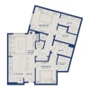 Floor plan: B13U