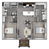 Floor plan: 2x2