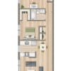 Floor plan: 2 Bedroom