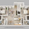 Floor plan: Two Bedroom Two Bath