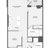 Floor plan: 2 Bed/2 Bath-JR 2B-E_880 P