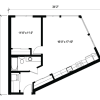 Floor plan: 1x1 C20