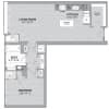 Floor plan: 32 stack - 1 Bed 1 Bath-A20
