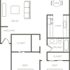 Floor plan: 2 Bedroom