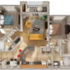 Floor plan: Two Bedroom