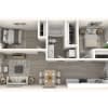 Floor plan: 2 Bedrooms, 1 Bathroom