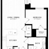 Floor plan: 1 Bed/1 Bath-A1