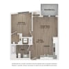 Floor plan: 1 BR TYPE K