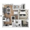 Floor plan: 1 x 1