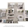 Floor plan: A5, The Rodriguez (w/ Den)