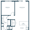 Floor plan: A1 - One Bedroom