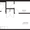 Floor plan: 1 Bedroom C
