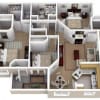 Floor plan: 3 Bed 2 Bath