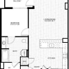 Floor plan: 1 Bed/1 Bath-T_A05 ANSI