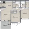 Floor plan: Two Bedroom