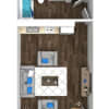 Floor plan: Studio 350
