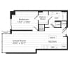 Floor plan: 1 BR 1N