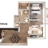Floor plan: Chihuly -  1 Bedroom 1 Bath