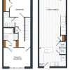 Floor plan: TWHM1 - Two Bedroom Townhome