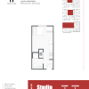 Floor plan: Studio - 269 sqft