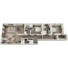 Floor plan: 2 Bed 2 Bath