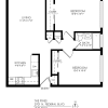Floor plan: 2 Bedroom 1 Bathroom