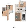 Floor plan: C2
