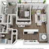 Floor plan: Two Bedroom Two Bath