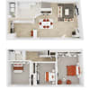 Floor plan: Oak - 3x2