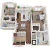 Floor plan: Two Bedroom B2A