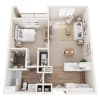 Floor plan: Royal Oaks 1- A2