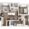 Floor plan: 1H