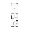 Floor plan: Studio/1 Bath